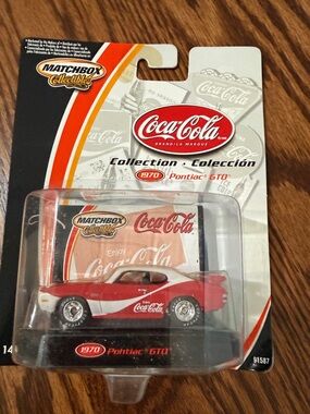 Coca-Cola Red & White 1970 Pontiac GTO Matchbox Collectible